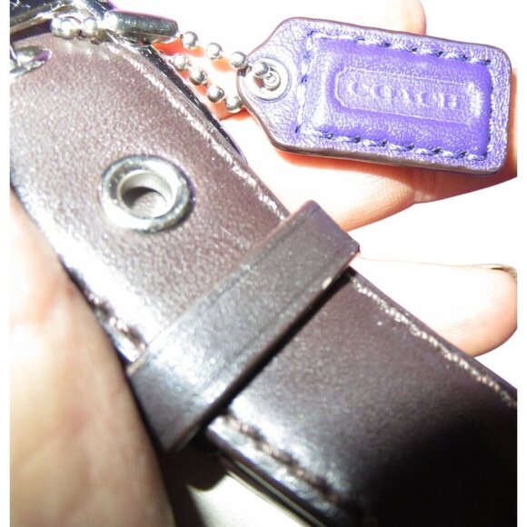 Coach 2007 Hamptons Cream & Brown Leather Demi Baguette Shoulder Bag F11195 - Picture 12 of 12